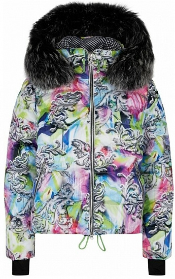 Куртка женская Cantara Druck m.Kap+P Splash Blue - Фото 1 большая