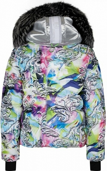 Куртка женская Cantara Druck m.Kap+P Splash Blue - Фото 2 большая