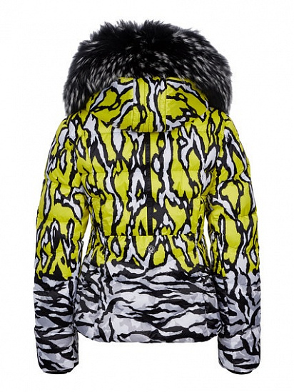 Куртка женская SportAlm Top Druck m.Kap+P Yellow - Фото 2 большая