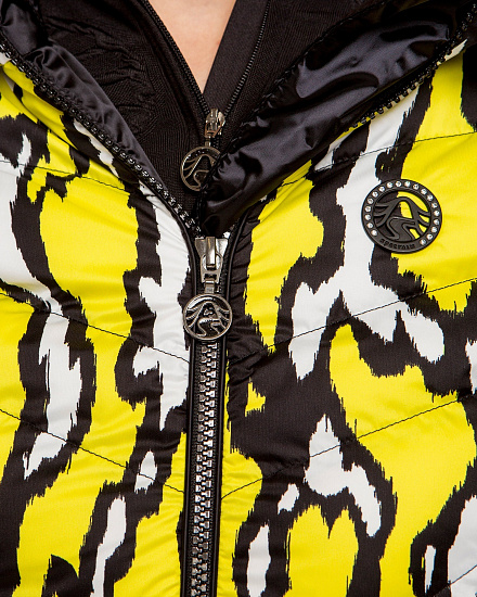 Куртка женская SportAlm Top Druck m.Kap+P Yellow - Фото 6 большая