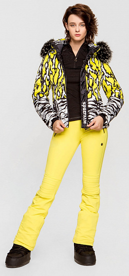 Куртка женская SportAlm Top Druck m.Kap+P Yellow - Фото 8 большая