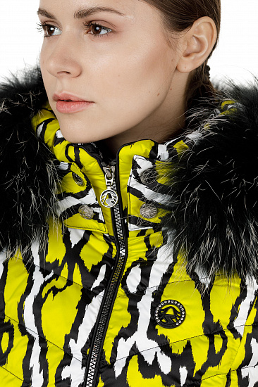 Куртка женская SportAlm Top Druck m.Kap+P Yellow - Фото 12 большая