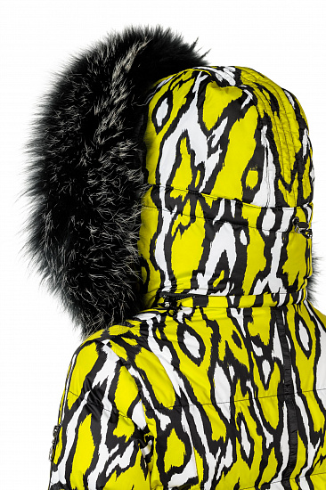 Куртка женская SportAlm Top Druck m.Kap+P Yellow - Фото 13 большая