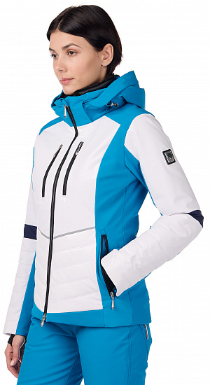 Куртка женская Descente Cicily Tsuyukusa Blue/Super White - Фото 3 большая