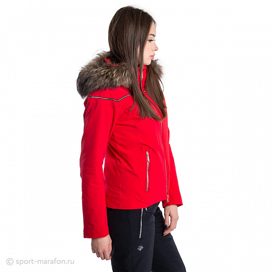 Куртка женская Descente Raven D7-9323 Fur Electric Red - Фото 4 большая