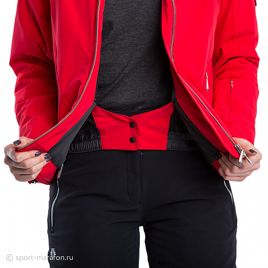 Куртка женская Descente Raven D7-9323 Fur Electric Red - Фото 9 большая