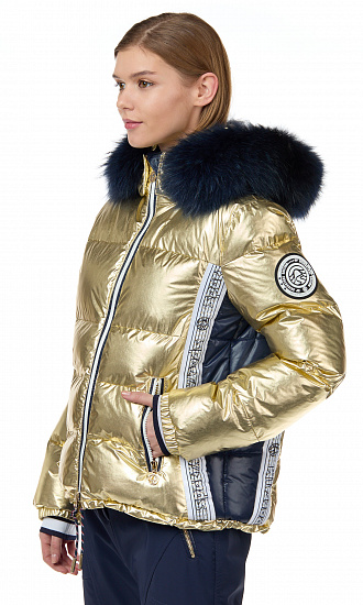 Куртка женская SportAlm Johns Metall m.Kap+P Gold - Фото 6 большая