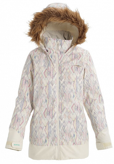 Куртка женская Burton Lelah Diamond Dot/Stout White - Фото 1 большая