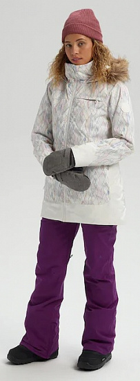 Куртка женская Burton Lelah Diamond Dot/Stout White - Фото 4 большая