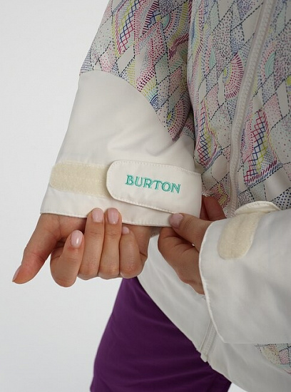 Куртка женская Burton Lelah Diamond Dot/Stout White - Фото 8 большая