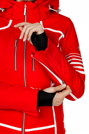 Куртка женская Descente Evangeline Electric Red - Фото 3 большая