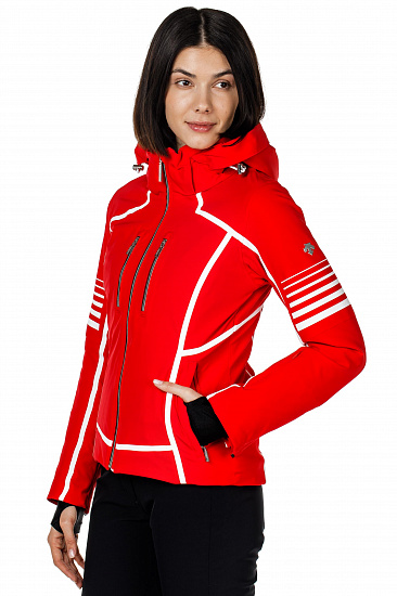Куртка женская Descente Evangeline Electric Red - Фото 9 большая