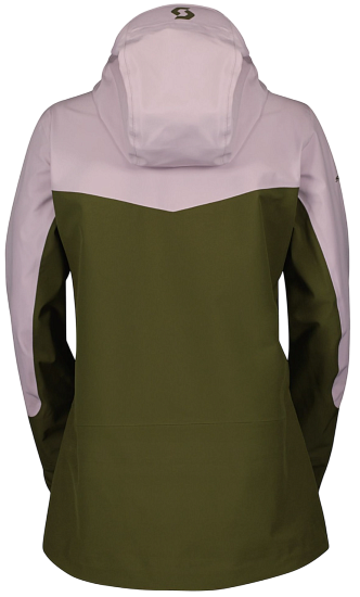 Куртка женская Scott Vertic 3L Cloud Pink/Fir Green - Фото 2 большая