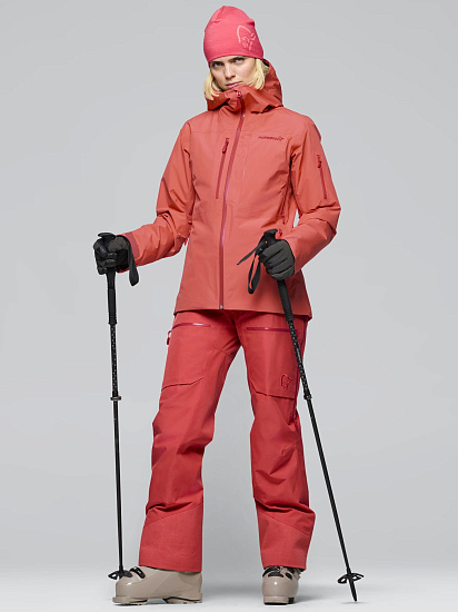 Куртка женская Norrona Lofoten Gtx Insulated Deep Sea Coral - Фото 5 большая