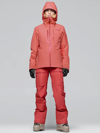 Куртка женская Norrona Lofoten Gtx Insulated Deep Sea Coral - Фото 6 большая