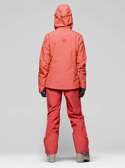 Куртка женская Norrona Lofoten Gtx Insulated Deep Sea Coral - Фото 8 большая