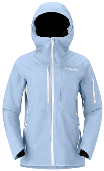 Куртка женская Norrona Lofoten Gtx Insulated Cashmere Blue - Фото 1 большая
