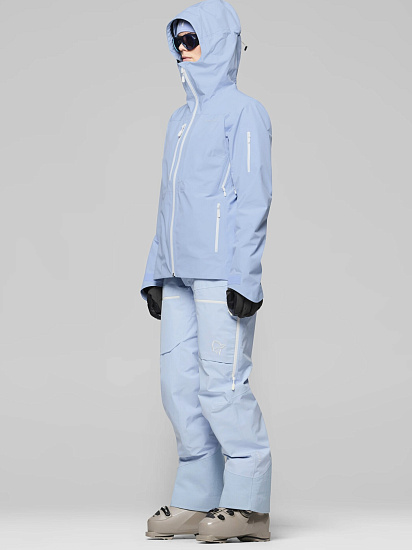 Куртка женская Norrona Lofoten Gtx Insulated Cashmere Blue - Фото 4 большая