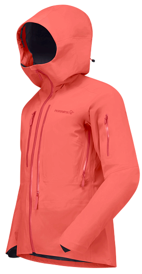 Куртка женская Norrona Lofoten Gtx Pro Deep Sea Coral - Фото 2 большая