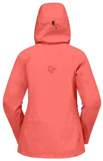 Куртка женская Norrona Lofoten Gtx Pro Deep Sea Coral - Фото 3 большая