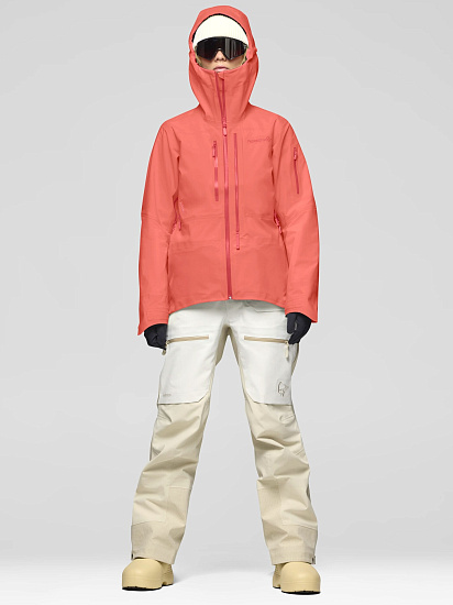 Куртка женская Norrona Lofoten Gtx Pro Deep Sea Coral - Фото 5 большая