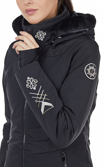 Куртка женская Poivre Blanc W20-0800-WO/A Fancy Black  - Фото 8 большая