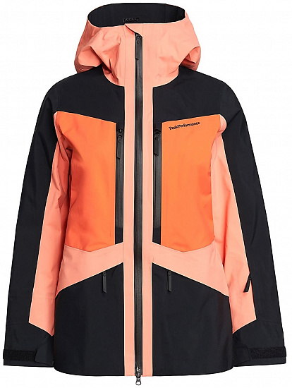 Куртка женская Peak Performance Gravity Light Orange/Black/Zeal - Фото 1 большая