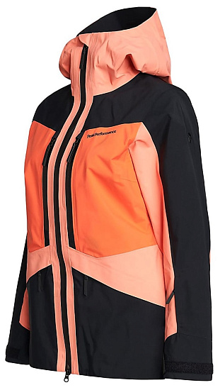 Куртка женская Peak Performance Gravity Light Orange/Black/Zeal - Фото 2 большая