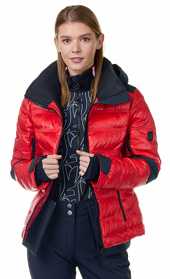 Куртка женская Toni Sailer Tami Fur Flame Red - Фото 2 большая