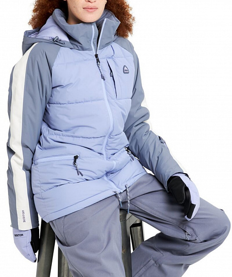 Куртка женская Burton Keelan Foxglove Violet/Folkstone Gray - Фото 3 большая