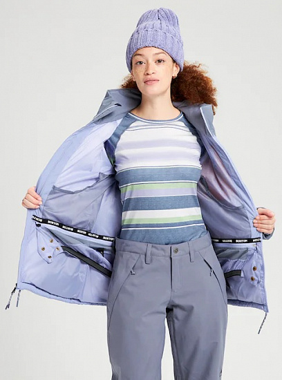 Куртка женская Burton Keelan Foxglove Violet/Folkstone Gray - Фото 8 большая