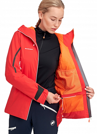 Куртка женская Mammut Nordwand Thermo HS Hooded Azalea - Фото 4 большая