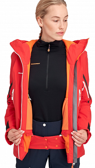 Куртка женская Mammut Nordwand Thermo HS Hooded Azalea - Фото 5 большая