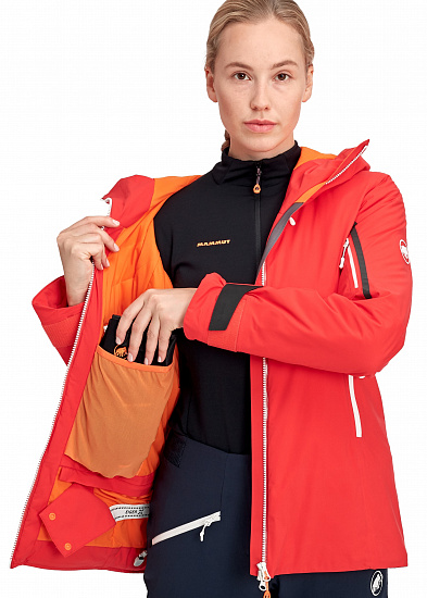 Куртка женская Mammut Nordwand Thermo HS Hooded Azalea - Фото 6 большая