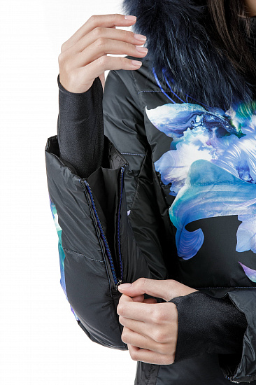 Куртка женская Descente Hana Fur Sumi Black - Фото 13 большая