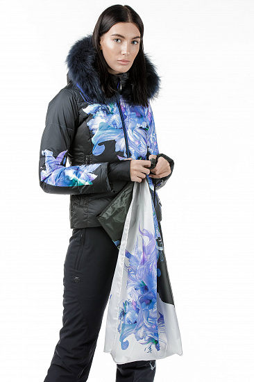 Куртка женская Descente Hana Fur Sumi Black - Фото 10 большая