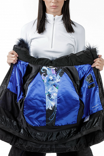 Куртка женская Descente Hana Fur Sumi Black - Фото 5 большая