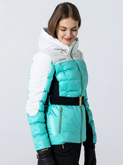 Куртка женская Phenix Belt Set Elegant Blue Green - Фото 4 большая