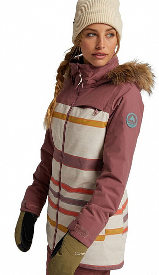 Куртка женская Burton Lelah Rsbrwn/Crmstp - Фото 4 большая