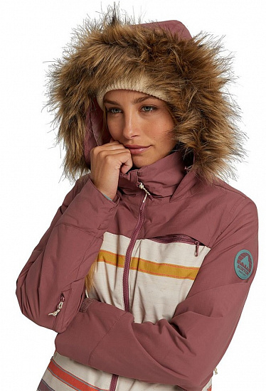 Куртка женская Burton Lelah Rsbrwn/Crmstp - Фото 6 большая