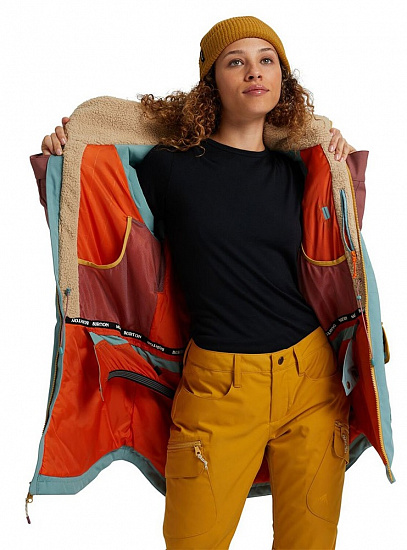 Куртка женская Burton Prowess Trllis/Rsbrwn/Hvstgd - Фото 2 большая