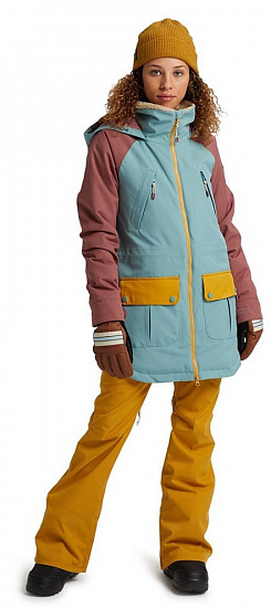 Куртка женская Burton Prowess Trllis/Rsbrwn/Hvstgd - Фото 3 большая