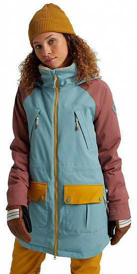 Куртка женская Burton Prowess Trllis/Rsbrwn/Hvstgd - Фото 4 большая