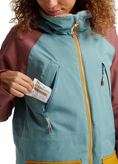 Куртка женская Burton Prowess Trllis/Rsbrwn/Hvstgd - Фото 8 большая