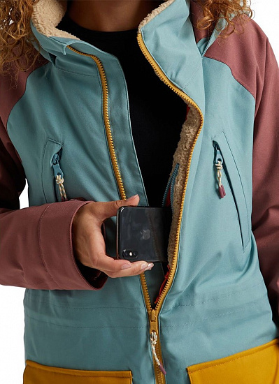 Куртка женская Burton Prowess Trllis/Rsbrwn/Hvstgd - Фото 9 большая