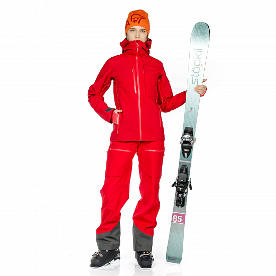 Куртка женская Norrona Lofoten Gore-Tex Insulated Jaster Red - Фото 2 большая