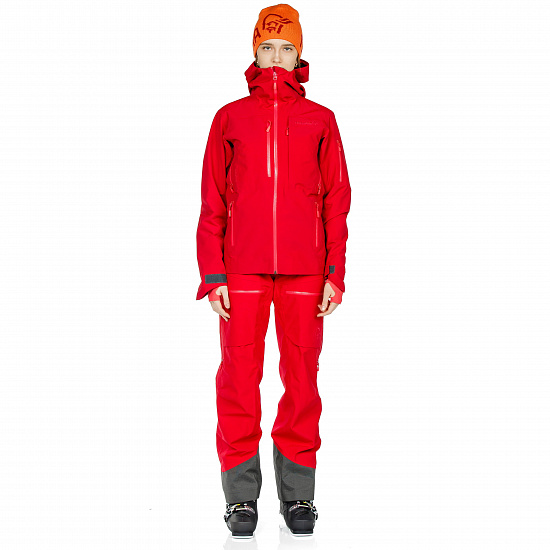 Куртка женская Norrona Lofoten Gore-Tex Insulated Jaster Red - Фото 3 большая