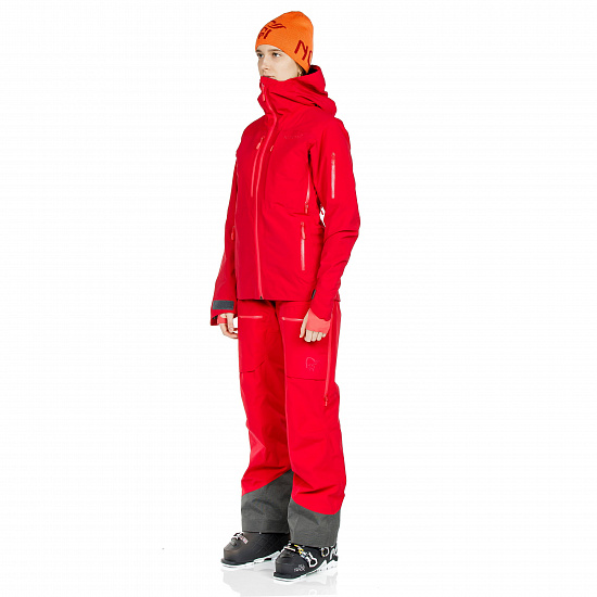 Куртка женская Norrona Lofoten Gore-Tex Insulated Jaster Red - Фото 5 большая