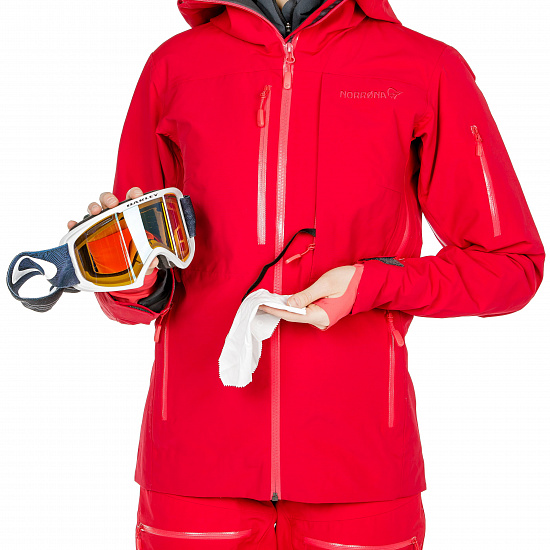 Куртка женская Norrona Lofoten Gore-Tex Insulated Jaster Red - Фото 10 большая