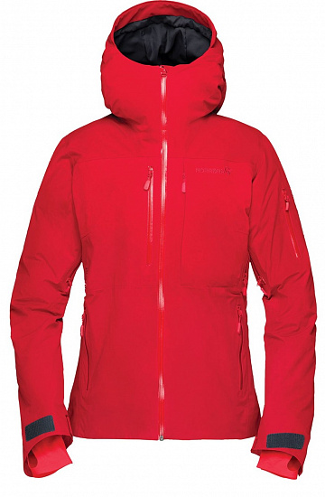 Куртка женская Norrona Lofoten Gore-Tex Insulated Jaster Red - Фото 1 большая